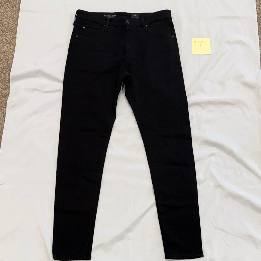 AG Adriano Goldschmied The Farrah Skinny Jeans—Black 31R